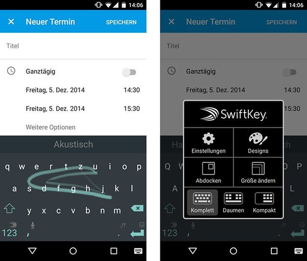 swiftkey material design screenshot