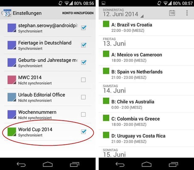 world cup google calendar screen