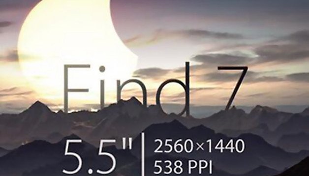 Oppo Find 7: Ultrascharfes 2K-Display mit 5,5 Zoll bestätigt