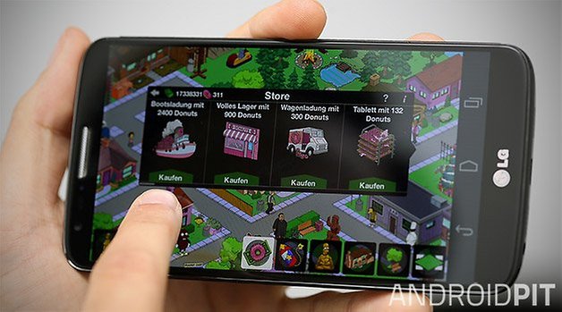 simpsons in app lg g2