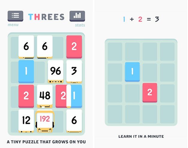 threes screenshots