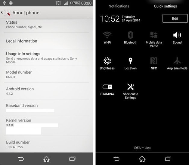 xperia z kitkat screenshot 2