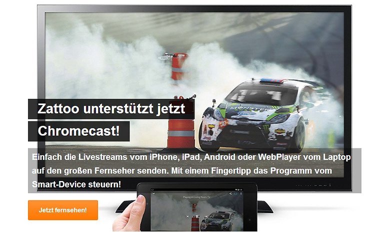 zattoo chromecast screenshot