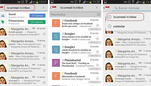 Cómo mostrar solo los mensajes no leídos en Gmail para Android