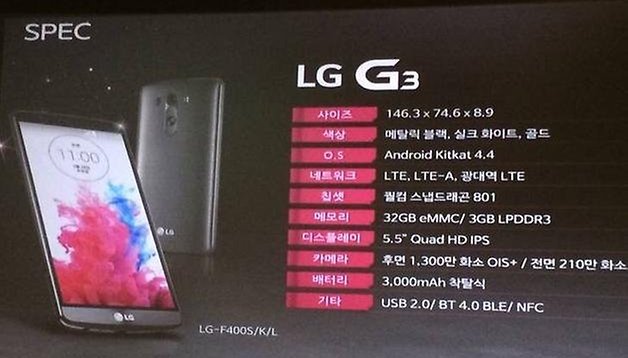 LG G3 - Especificaciones confirmadas en su presentación "secreta" en Corea del Sur
