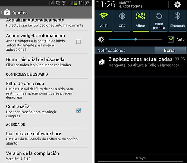actualizacion google play