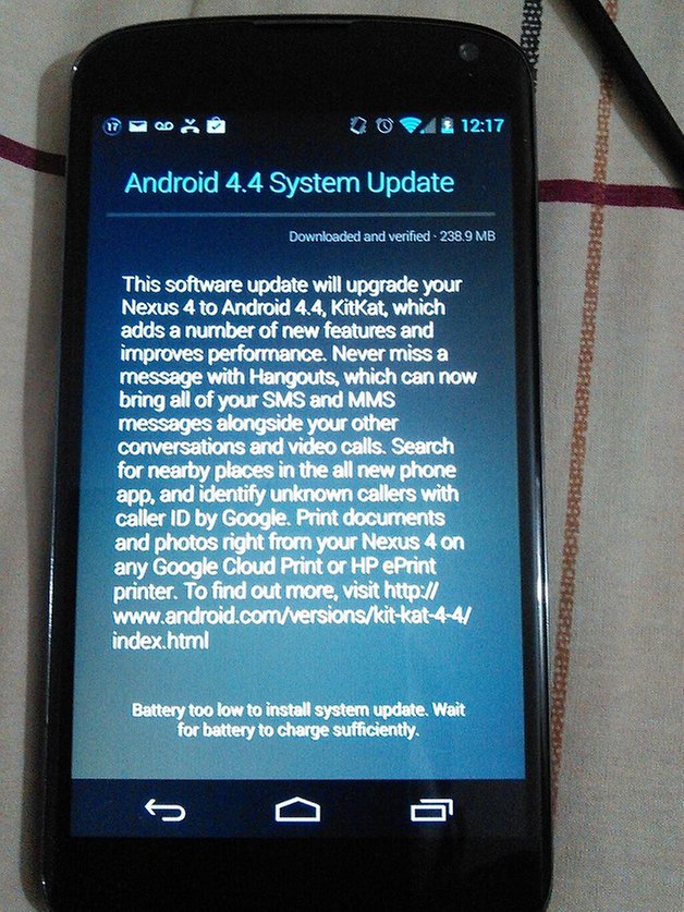 nexus4 android kitkat