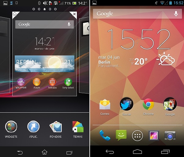 xperia nexus manejoapps