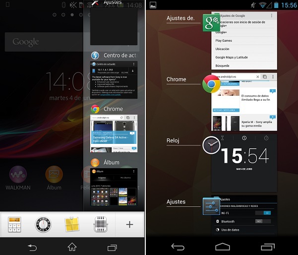 xperia nexus ultimas apps