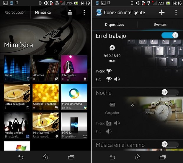 xperia walkman funcion inteligente