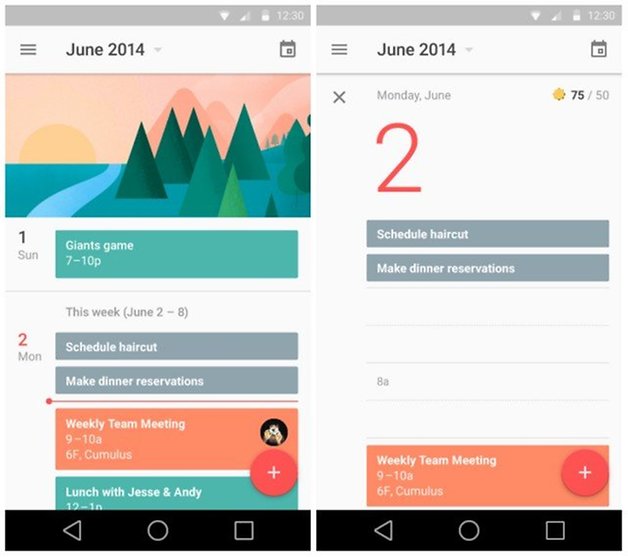 calendario android L