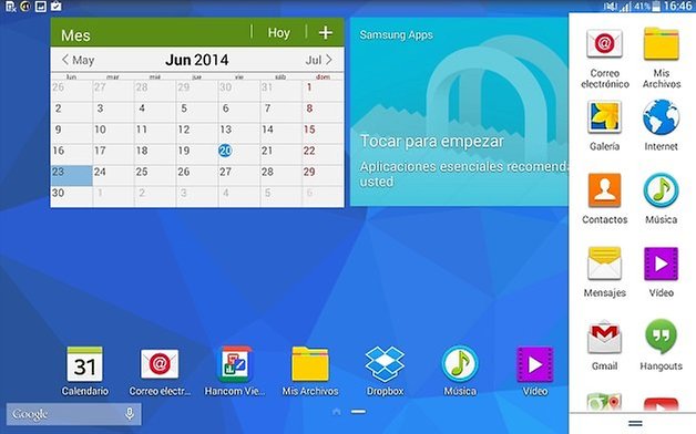 multiventana galaxy tab 4