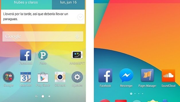 Optimus UI vs Stock Android - Comparamos la interfaz del LG G3