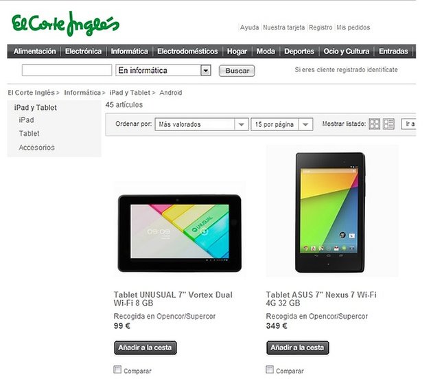 elcorteingles nexus