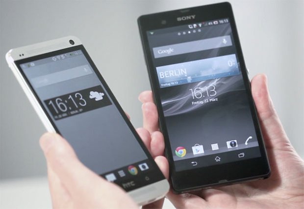 sony xperia z htc one teaser
