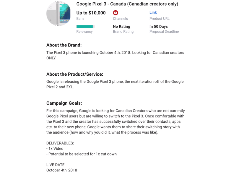 Pixel 3 Advertisement Famebit