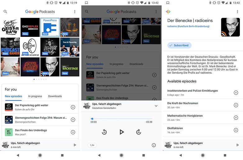 best podcast apps android google podcasts 01