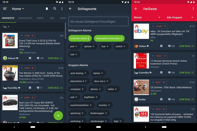 mydealz shopping app 01