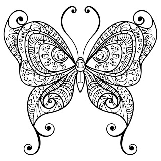 dessins de coloriage papillon pour adulte
