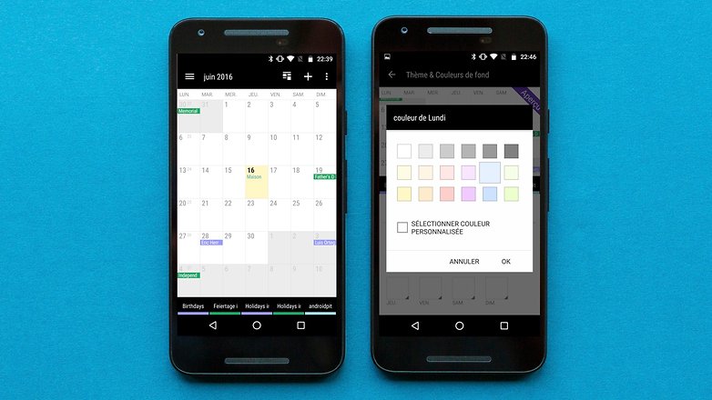 AndroidPIT FR business calendar 2
