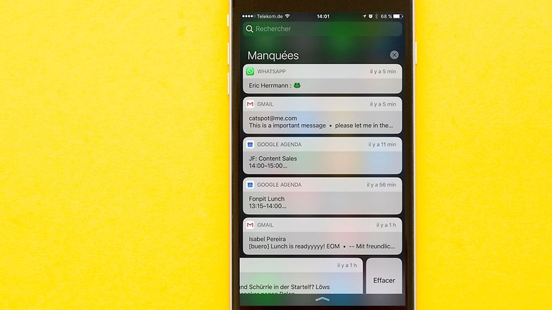AndroidPIT FR ios10 notification