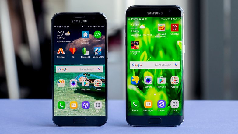 Galaxy s7 vs s7 edge comparison