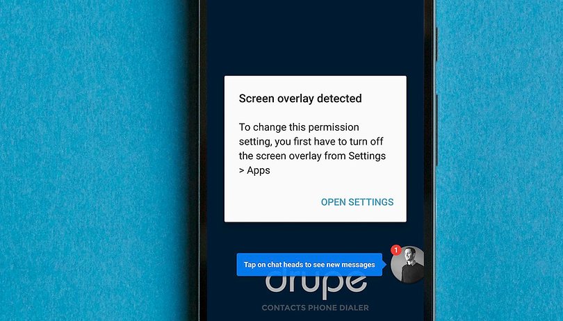 How to fix "Screen overlay detected" error