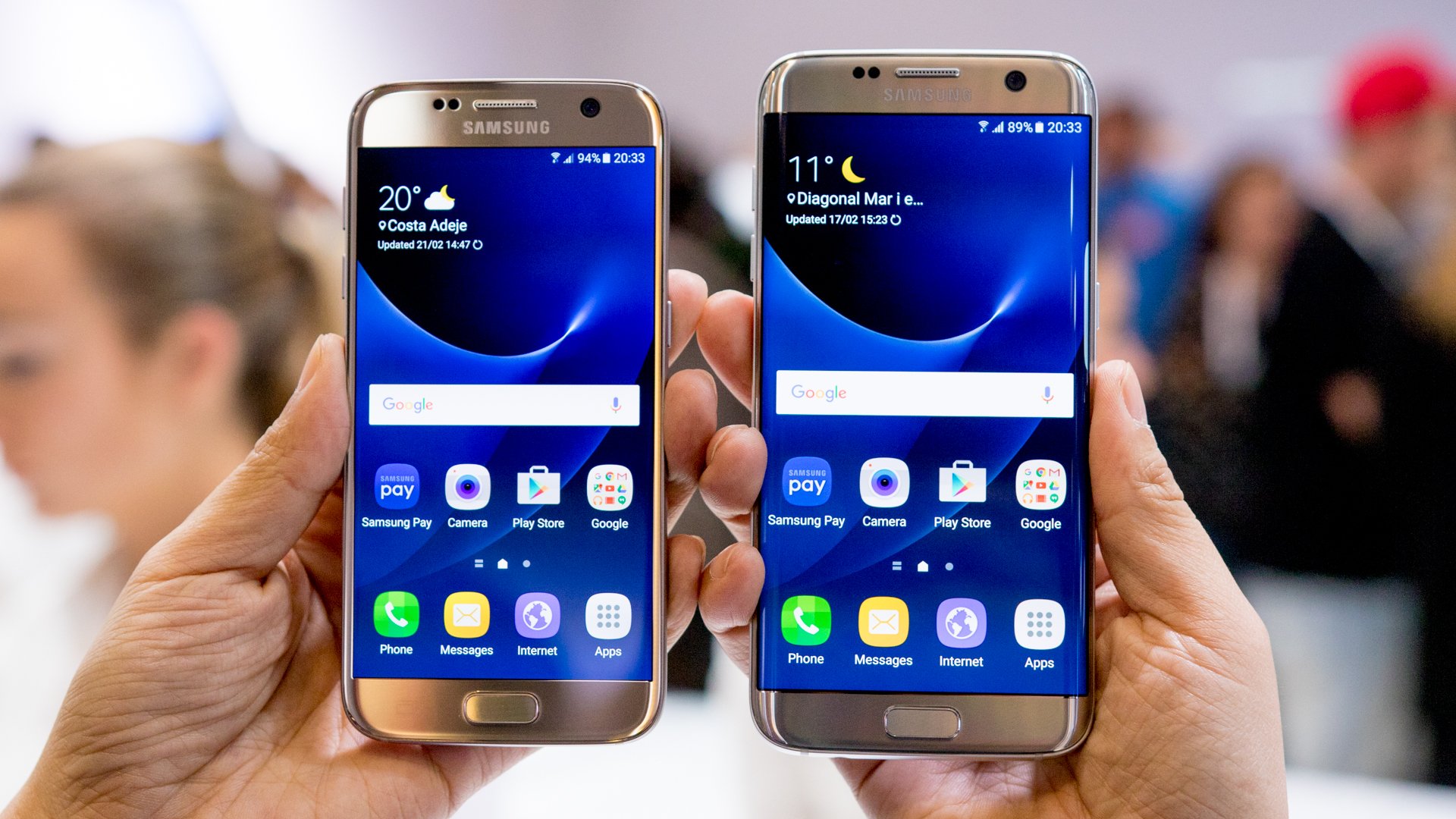 Samsung Galaxy S7 vs S7 Edge una comparación de estilo