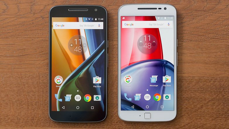anroidpit moto g4 vs moto g4 plus front