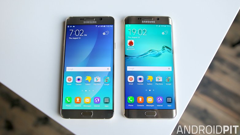 samsung galaxy note 5 vs s6 edge plus