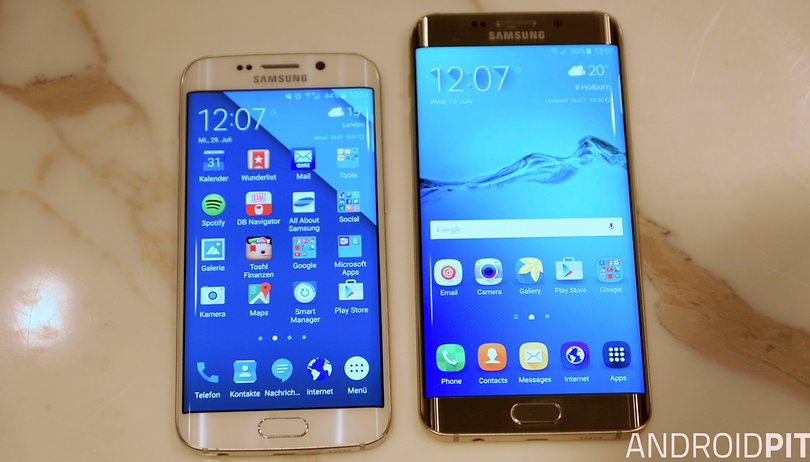 Samsung Galaxy S6 Edge vs S6 Edge+ comparison