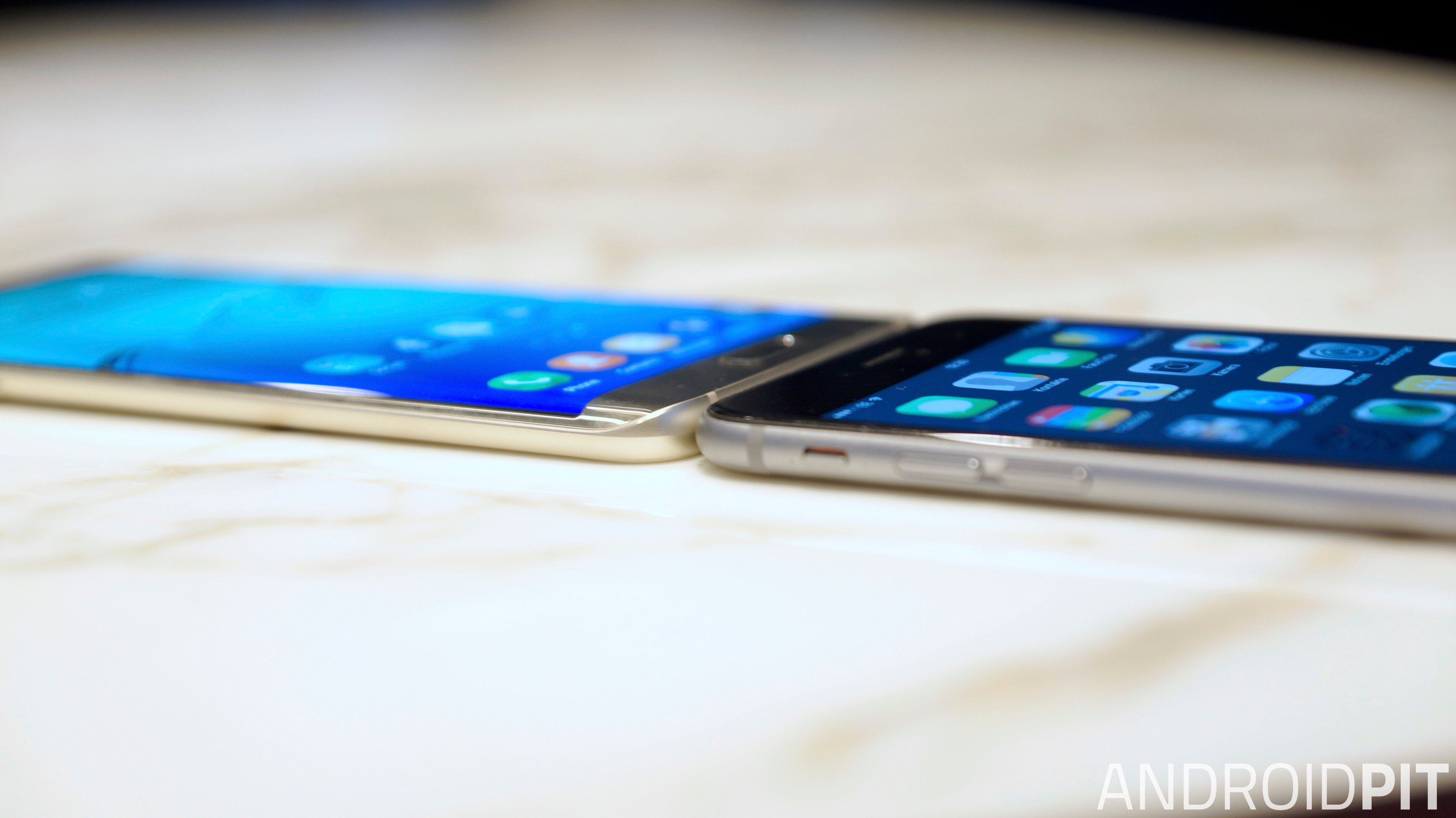 Iphone 6s Plus Vs Samsung Galaxy S6 Edge Comparison Supersized Flagships Go Head To Head Nextpit