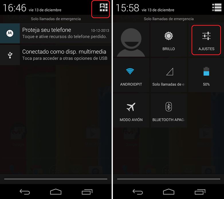 Moto G AjustesRapidos
