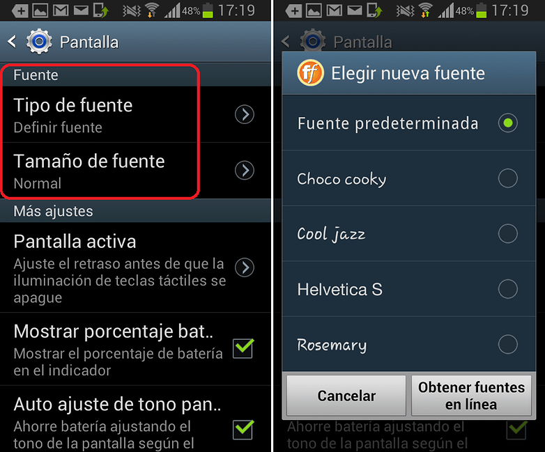 Fuente GalaxyS3Mini
