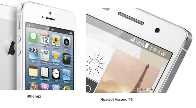 iPhone5 HuaweiAscendP6