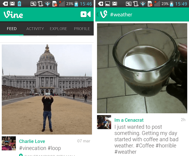 Capturas Videos Vine