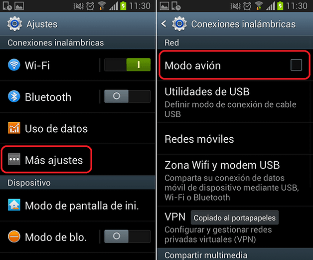 ActivarModoAvion
