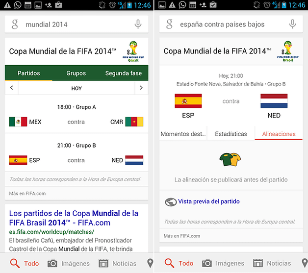 GoogleNowMundialvTarjetas