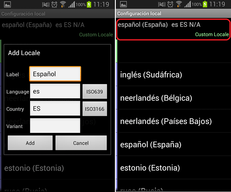 MoreLocale2 Configuracion