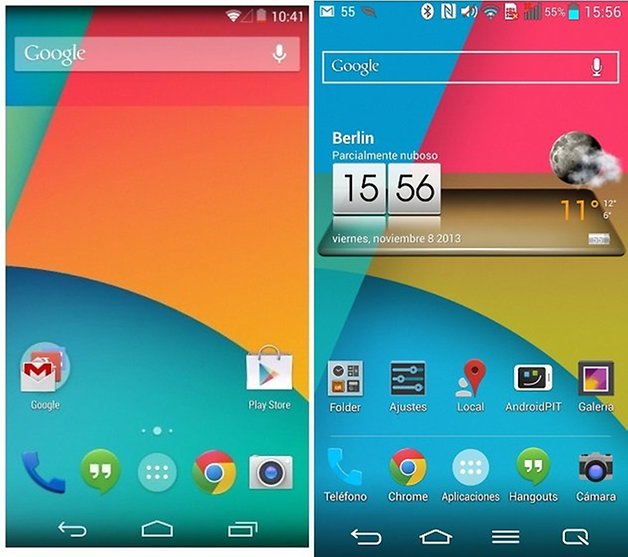 androidpit lg g2 nexus 5 home screen