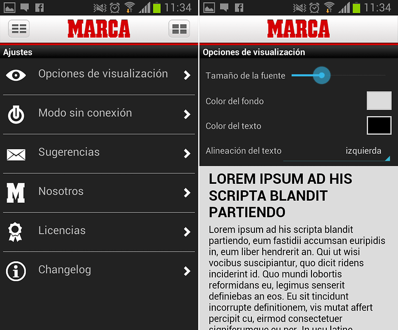 Marca Configuracion