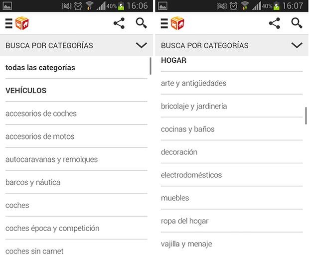 segundamano categorias