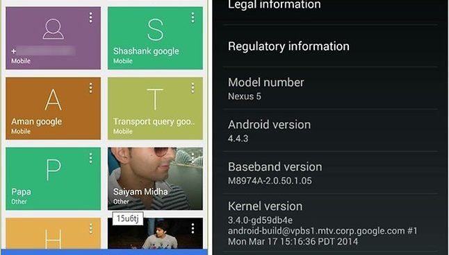 KitKat 4.4.3: Imagem vazada mostra nova interface do discador