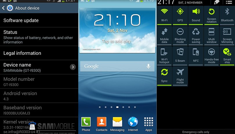 Baixe o novo firmware de teste do Android 4.3 para Galaxy S3