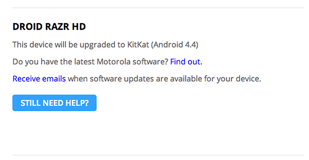razr hd update