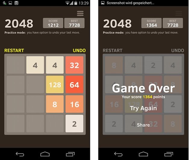 minigames 2048