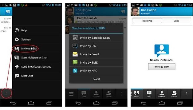 upgrade bbm for android