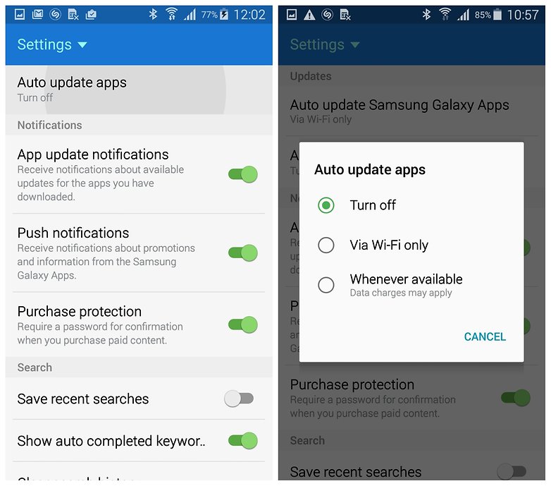 How to stop Samsung apps from auto updating AndroidPIT