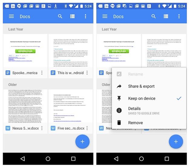 AndroidPIT Google Документы офлайн