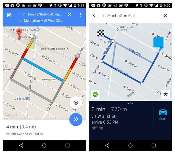 Nokia Maps Vs Google Maps (video)